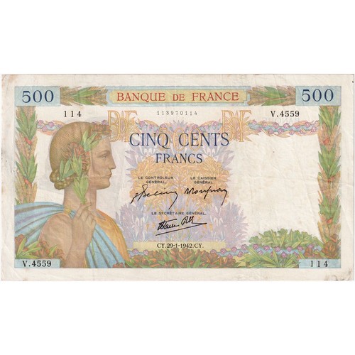 Frankreich 500 francs - francs,, la