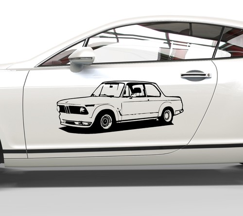 Autoaufkleber bmw 2002 turbo - autoaufkleber,