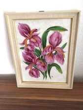 Bild Hinterglasmalerei Lilien