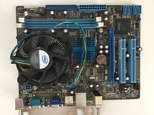 Mainboard Asus P5G41T-M LX2/GB , Core2 Duo E8400 , Kühler Lüfter Blende , VGA