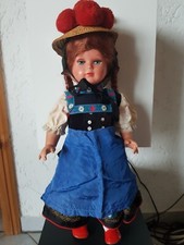 Alte Schildkröt Schwarzwald  Trachtenpuppe 40 cm mit Bollenhut