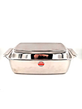 Großer Fissler Bräter Ofenbräter mit Siebeinsatz Edelstahl ofengeeignet Kochtopf