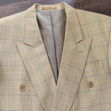 Neuw. Herren Männer Sakko Paolo Negrato Blazer Jacke kariert 50 L M Jakett Jaket