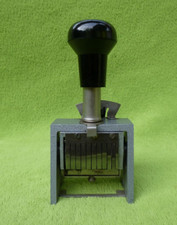 Alter originaler Paginierstempel Zahlenstempel