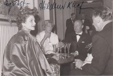 HILDEGARD KNEF Original Autogramm signiertes Foto mit Privataufnahme selten