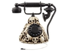 Totenkopf Retro Telefon LED