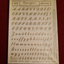 Neue DDR  Typofix Haftdruckabreibfolie Saalfeld Rubbelbild 1141 Schreibschrift 