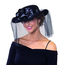 Damenhut mit Rosen und