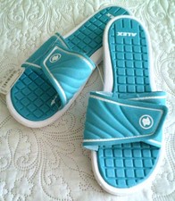 ALEX ** Sandaletten Anti Slip *Badelatschen Türkis Gr. 40