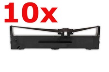 Farbband /Farbrolle Sparset kompatibel zu Epson C13S015337 / LQ-590 schwarz  (10