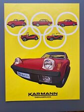 Karmann Osnabrück VW Käfer Cabrio Buggy Ghia 914 1972 Vintage Ad Werbung Reklame