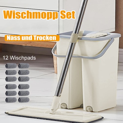 Wischmopp set mit eimer - set, mop