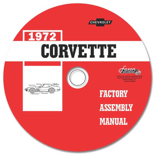 1972 corvette montage manuell - 1972,