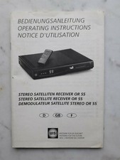 Bedienungsanleitung für "Stereo Satelliten Receiver OR55", WISI Orbit, gebraucht