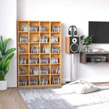 CD DVD Medien Aufbewahrung Regal Holzregal Holzregal Turm Display braun