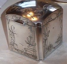 84 Zolotniki, Silber Jugendstil Dose, Russland, vermutlich  Ivan S. Lebedkin