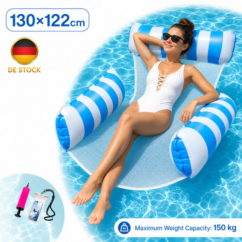 Aufblasbare wasserhängematte - aufblasbare,