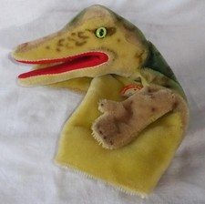 Steiff Tier -Handspielpuppe Krokodil GATY - Mohair ca. 30 cm