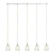 Brilliant Pendelleuchte Lampe Malt Chrom 5-flammig max. 5 x 33W G9 kürzbar