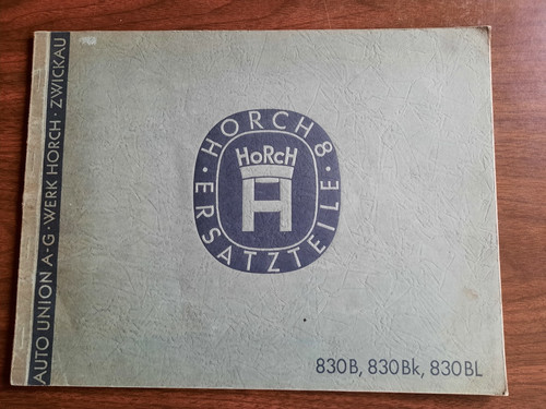 Horch ersatzteilliste 830b - ersatzteilliste,