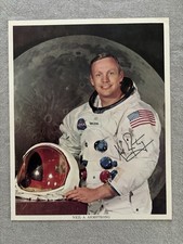 signierte Groß-AK Neil Armstrong (+2012)  20x25 cm NASA-Astronaut USA