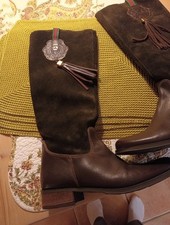 Damen Stiefel Braun - Grün