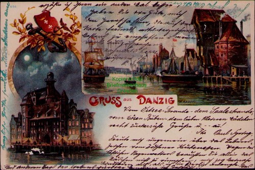 169503 gruss aus - ak, danzig