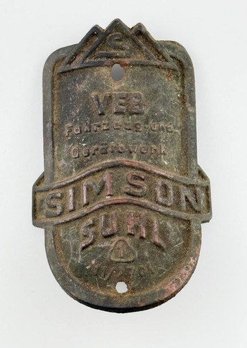 Steuerkopfschild veb simson - steuerkopfschild,