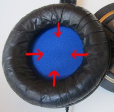 Sennheiser, Akustikstoff-Einlagen HD222/250/430/430II/480/518/520/520II/540/560