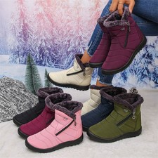 Damen Winter Traillaufschuhe Winterschuhe Barfußschuhe Sneaker Freizeit Stiefel
