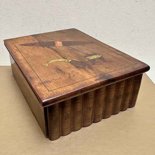 Victorian book form wooden - victorian,