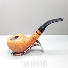 Pfeife Luigi Viprati Glatt Natürlich Zwei Vierblättrige Handmade In Italy LV13