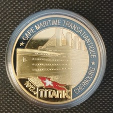 TITANIC Medaille vergoldet