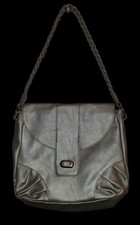 Damen Handtasche Tasche Henkeltasche Bag Umhängetasche Noatd Klein Silber