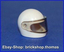 Lego Helm mit Visier weiß -