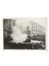 Altes Foto Osterbrauch Brauchtum Osterpyramide Florenz Domplatz Prozession