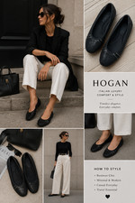 Hogan ballerinas schwarz - ballerinas,