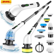 9 in 1 Turbo Scrub Elektrische Akku-Reinigungsbürste 360°Spin Reinigung Scrubber