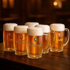 Bitburger Bierkrug Set 6× 0,3 L – Original Biergläser mit Logo – Geeicht