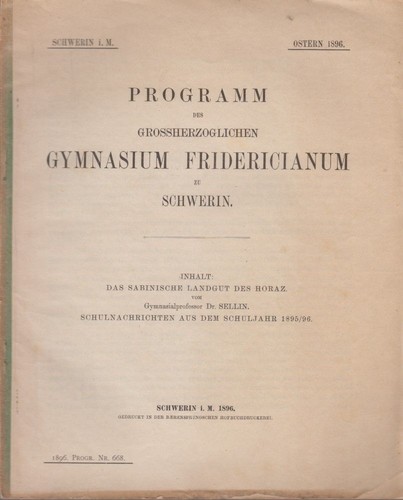 Das sabinische landgut des - sabinische,