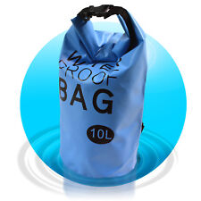 Dry Bag Waterproof Bag 10 L wasserfester Beutel Seesack Segeltasche Blau