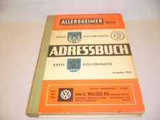 HOLZMINDEN - Adressbuch Stadt