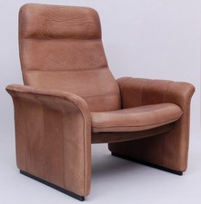 De Sede DS-50 Loungesessel verstellbar Büffelleder braun top Zustand 6.Z