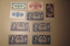 Konvolut 9 Banknoten
