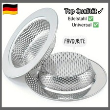 Edelstahl Sieb Filter Abfluss Waschbecken Spülbecken Haarsieb Dusche Sieb Becken