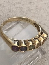 KLS Katja Lührs Ring 375 Gelbgold 9kt. Multicolor ca. Gr. 19,5mm 3,04 Gramm HSE