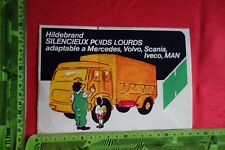 Alter Aufkleber Hildebrand SILENCIEUX POIDS LOURDS Mercedes Volvo Scania Iveco 