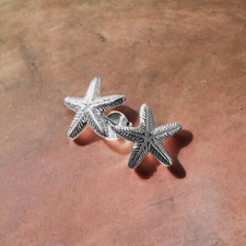 Elegante seestern ohrstecker - seestern,