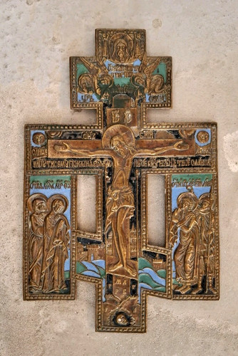 Russische ikone hauskreuz - /,