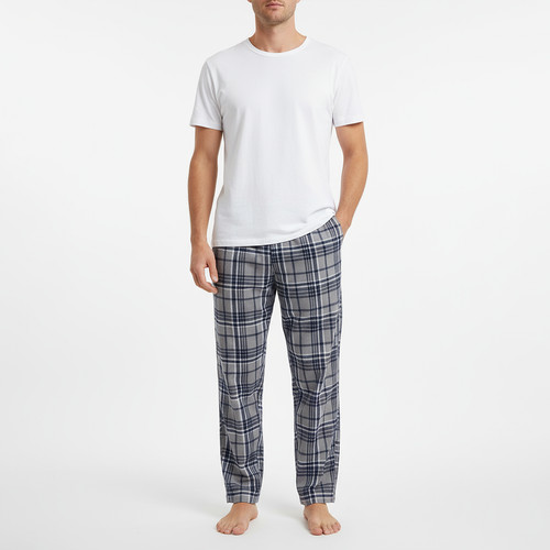 Herren pyjama hose - herren, kariert